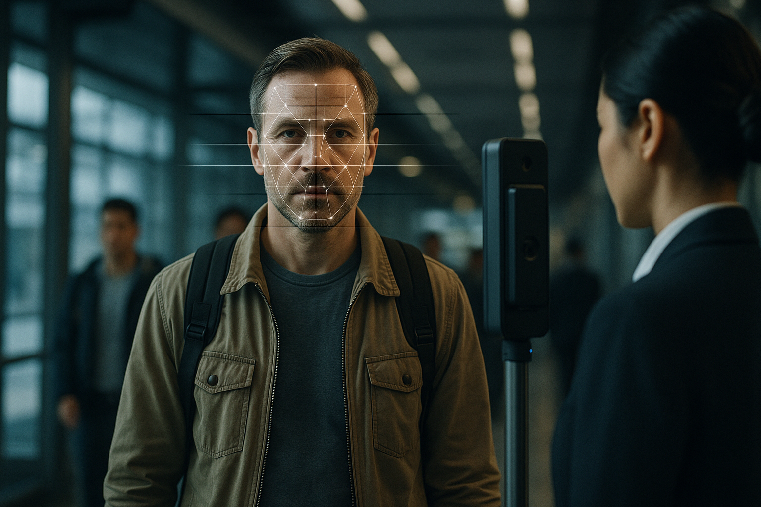 biometric authentication in the airport