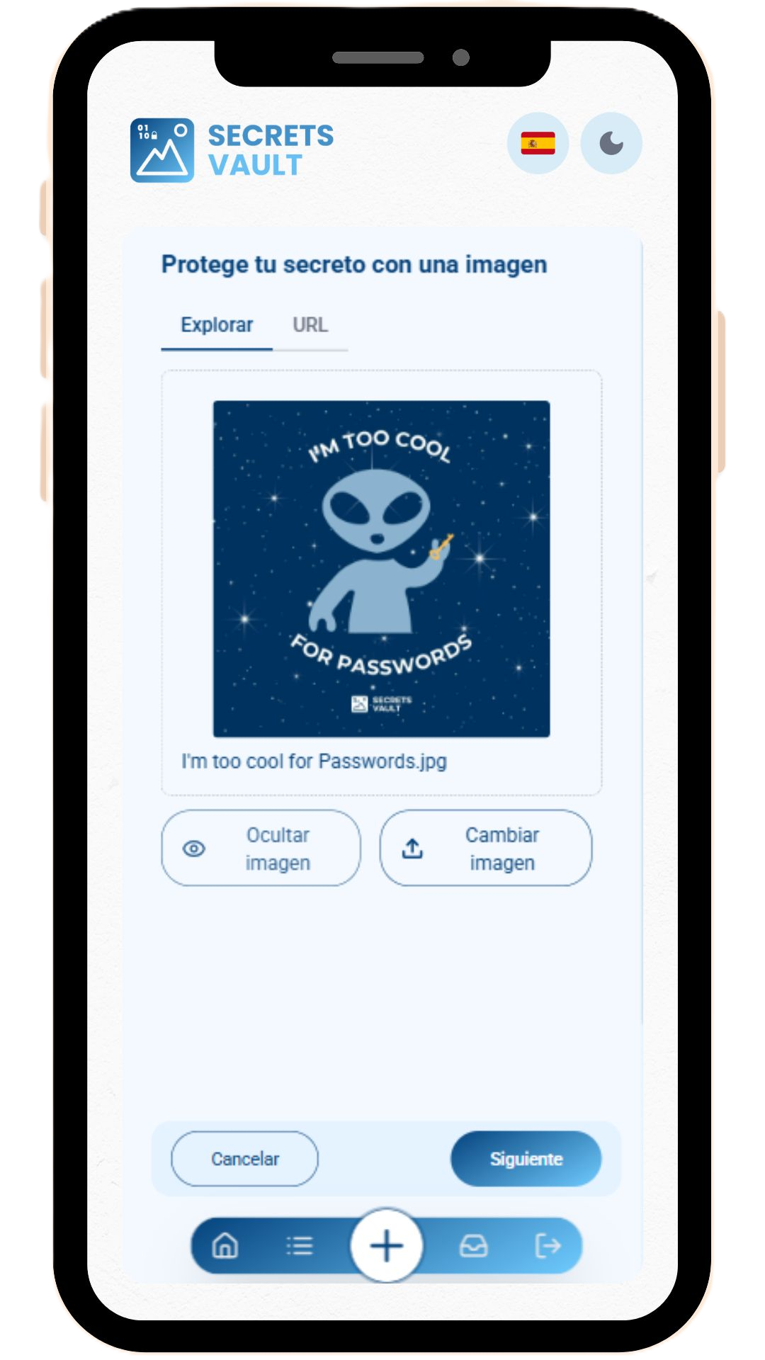 Protege tu secreto con una imagen