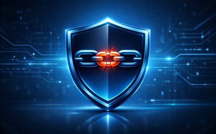 Chain with a weak link icon representing recovery as the weakest link in authentication programs.