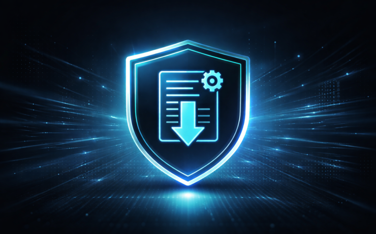 Support ticket icon with downward arrow representing fewer lockouts without weaker security.
