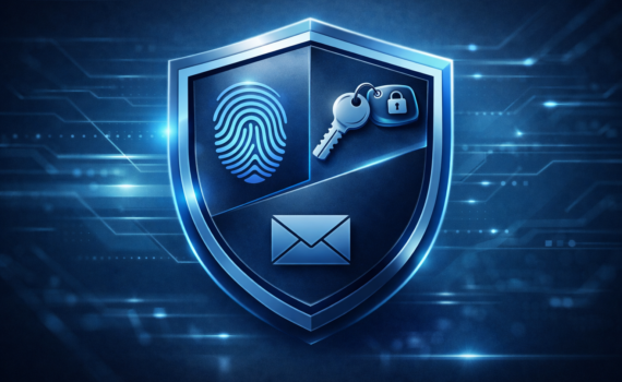 Shield icon representing enterprise MFA options and account recovery